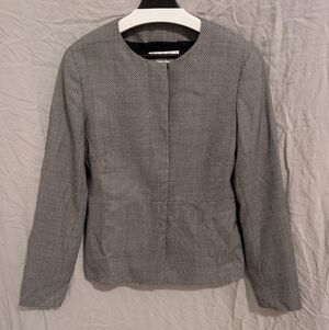 Max Mara Women's Blazer Jacket Giochi Jacquard Wool Silk MaxMara sz US 16 IT 46